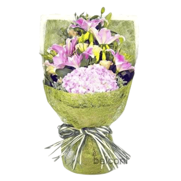 Hydrangea lily bouquets