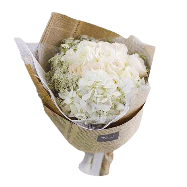 White flower bouquets