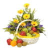 flowers fruit basket