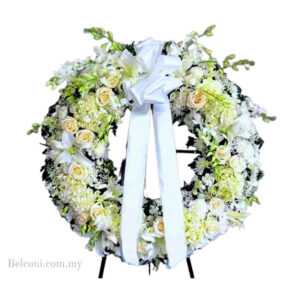 led condolences wreath