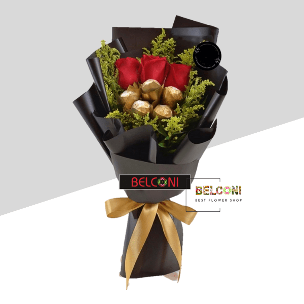 Roses Chocolate. Order rose and chocolate arrangement now