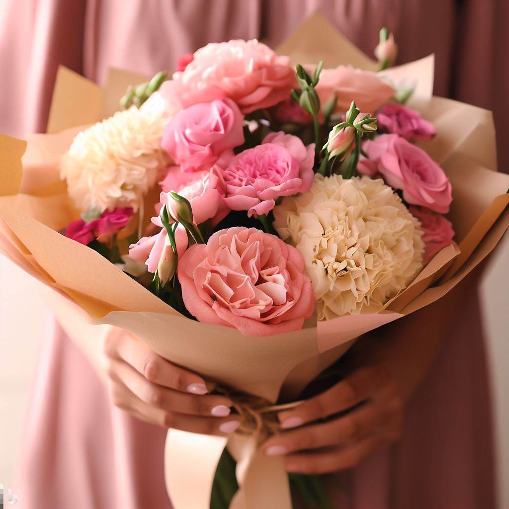 A Bouquet of Love Gifting Flowers to Mothers