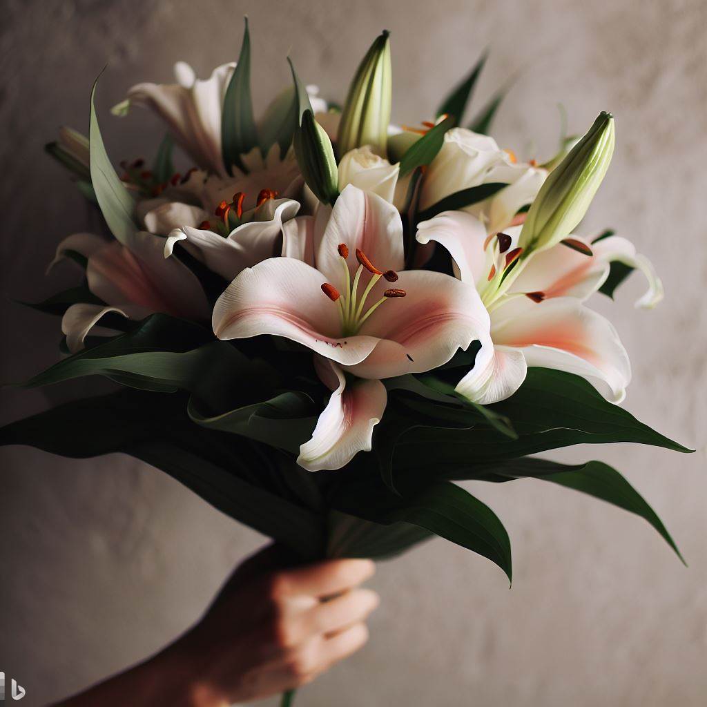 Hand Bouquet Lily