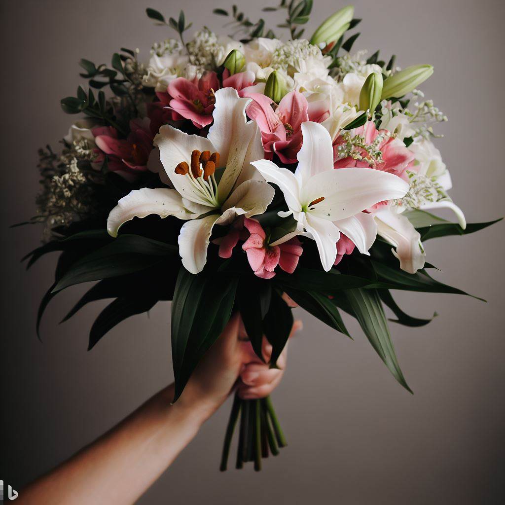 Hand Bouquet Lily
