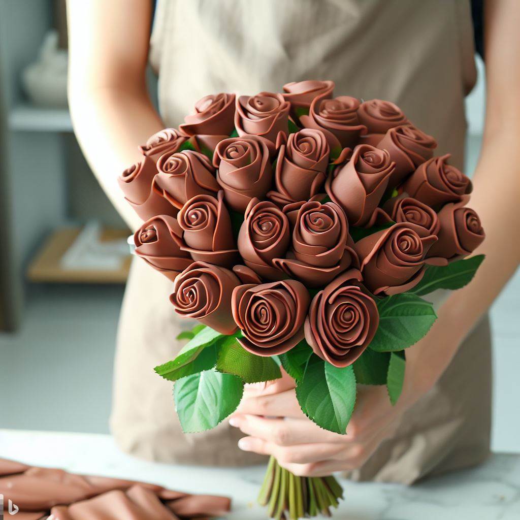 How To Make Chocolate Roses Bouquet