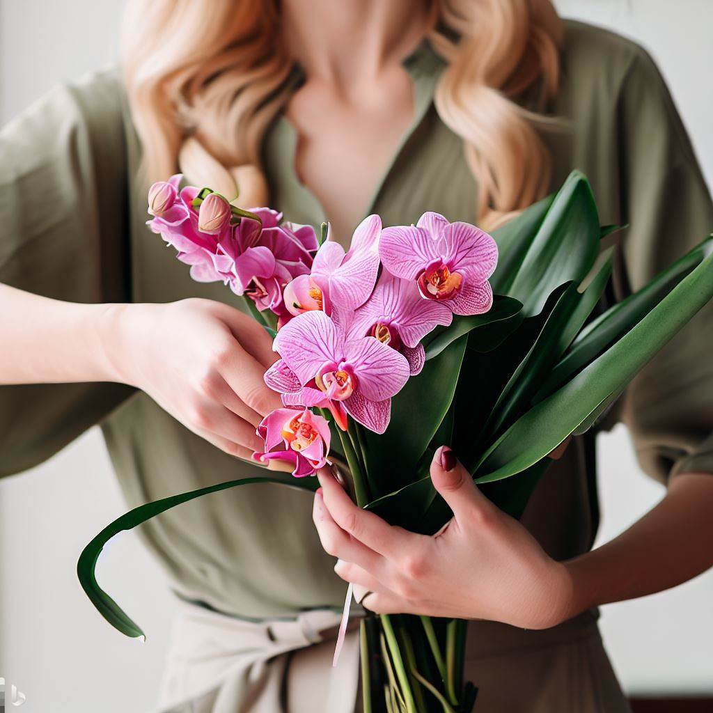 How To Put Orchids in A Bouquet