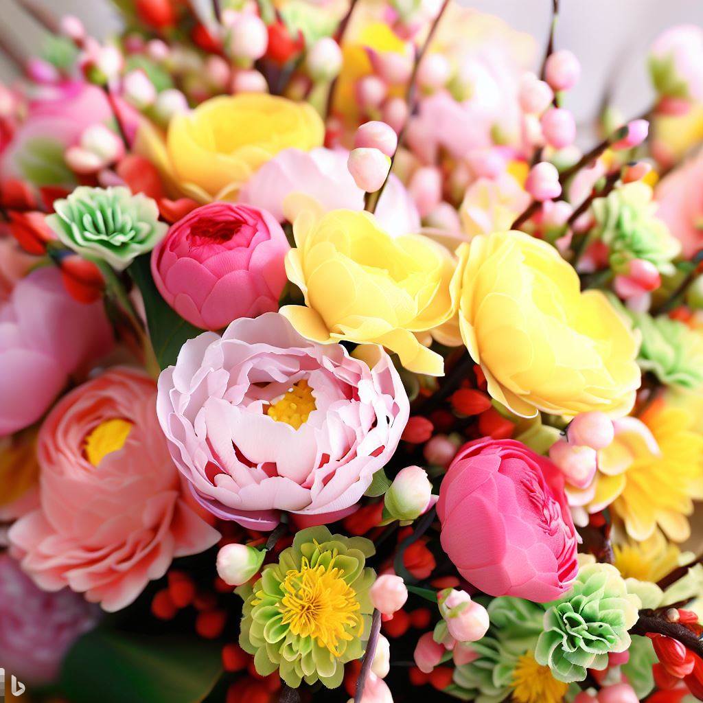 Chinese Spring Flower Bouquet