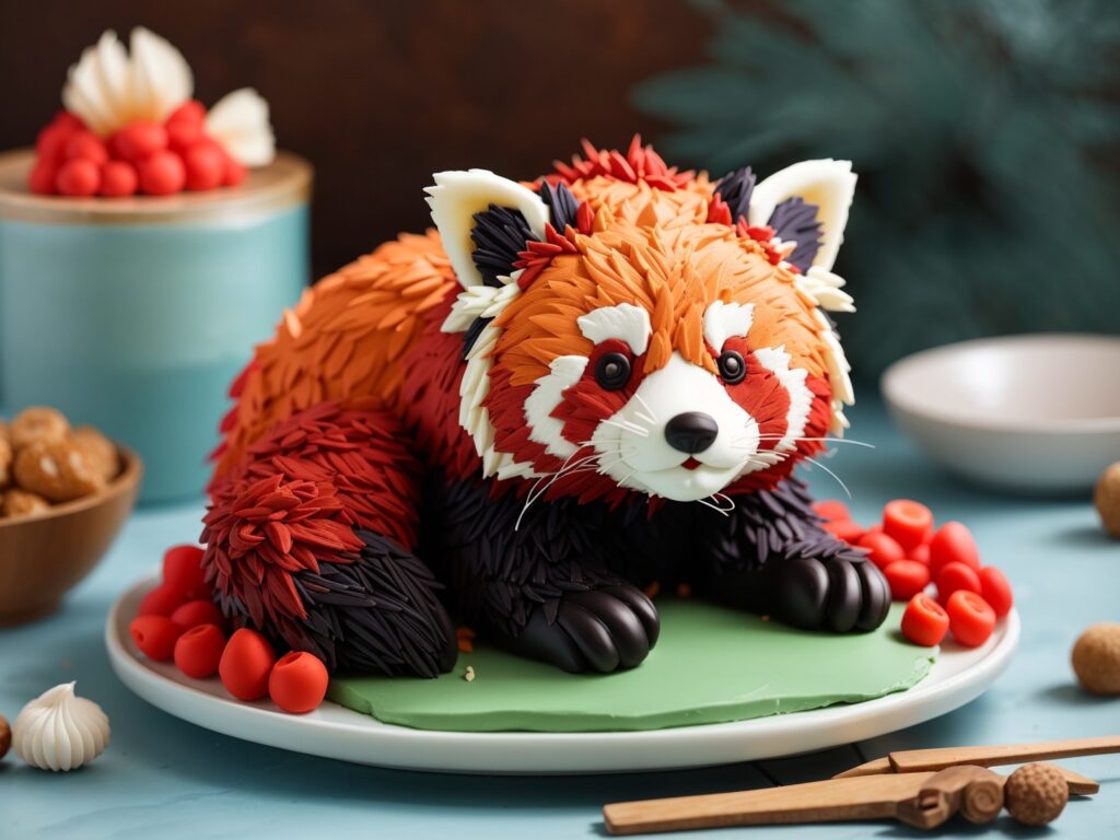How to Make a Red Panda Cake