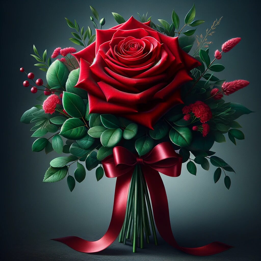 1 Rose Bouquet Valentine's Day