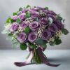 Dozen Purple Roses Bouquet
