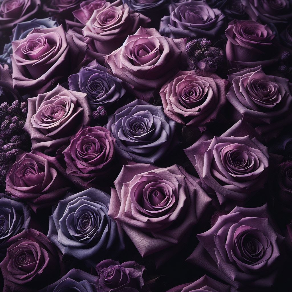 Purple Rose Bouquets