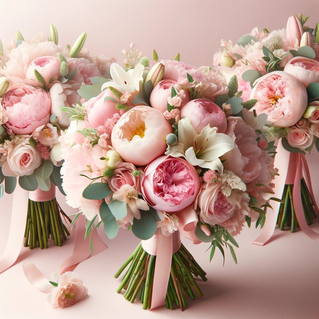 Soft Pink Wedding Bouquets