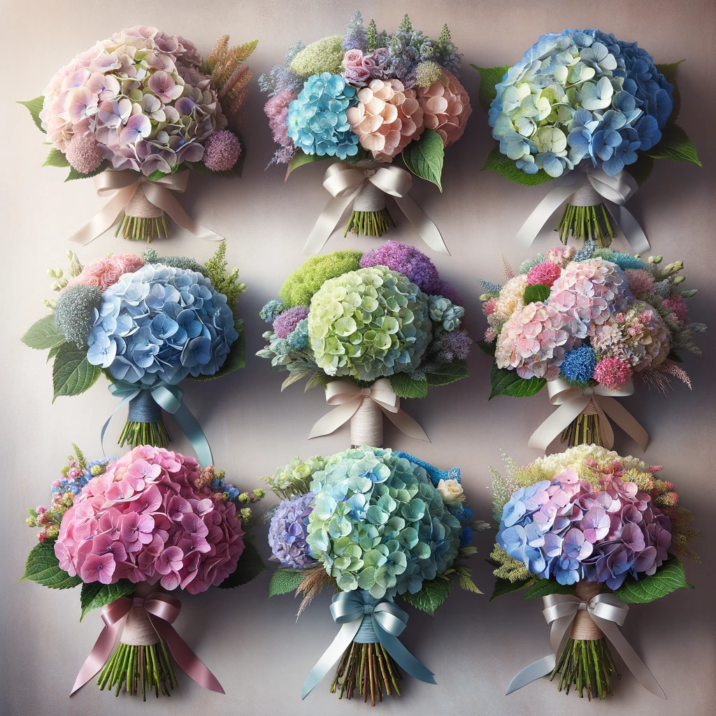 Hydrangea Hand Bouquets