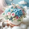 How To Make Blue And Pink Baby Flower Bouquet